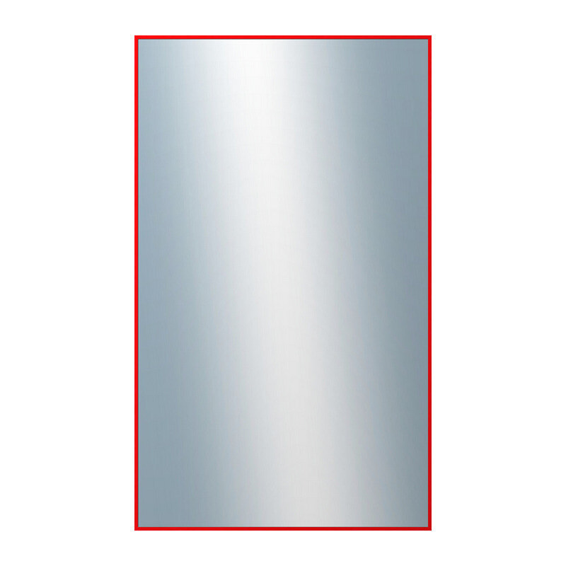 DANTIK - Zarámované zrcadlo - rozměr s rámem cca 60x100 cm z lišty Hliník červená | P01-098 (7001098)