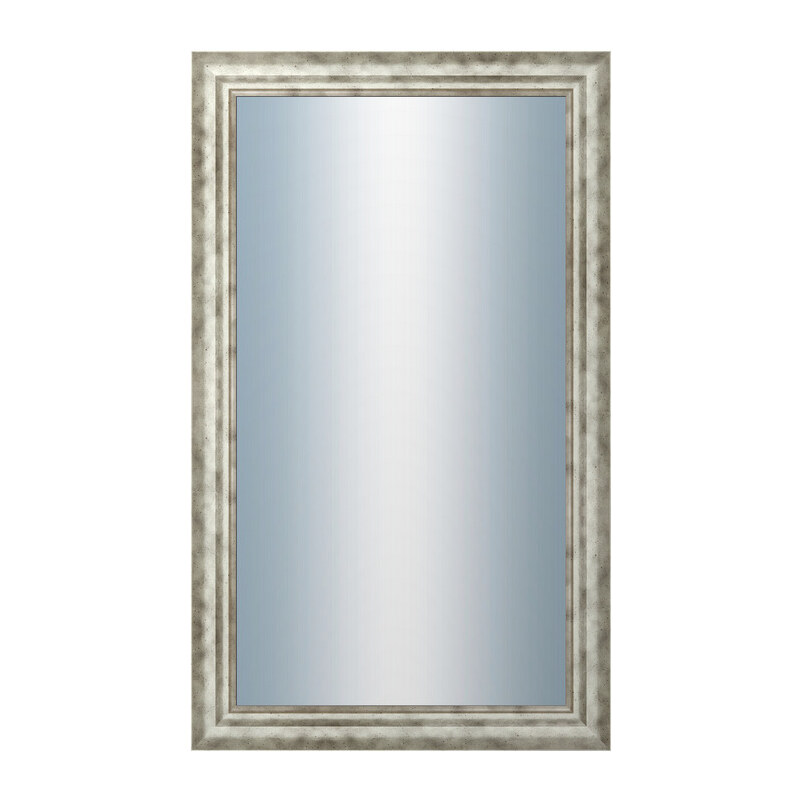 DANTIK - Zarámované zrcadlo - rozměr s rámem cca 60x100 cm z lišty TRITON široký stříbrný (2950)