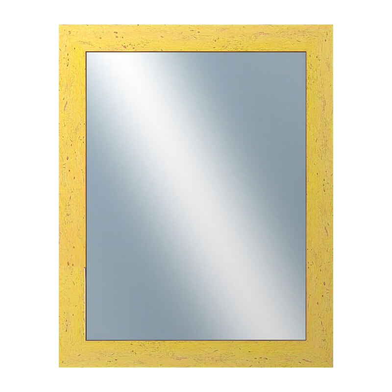 DANTIK - Zarámované zrcadlo - rozměr s rámem cca 40x50 cm z lišty RETRO žlutá (2533)