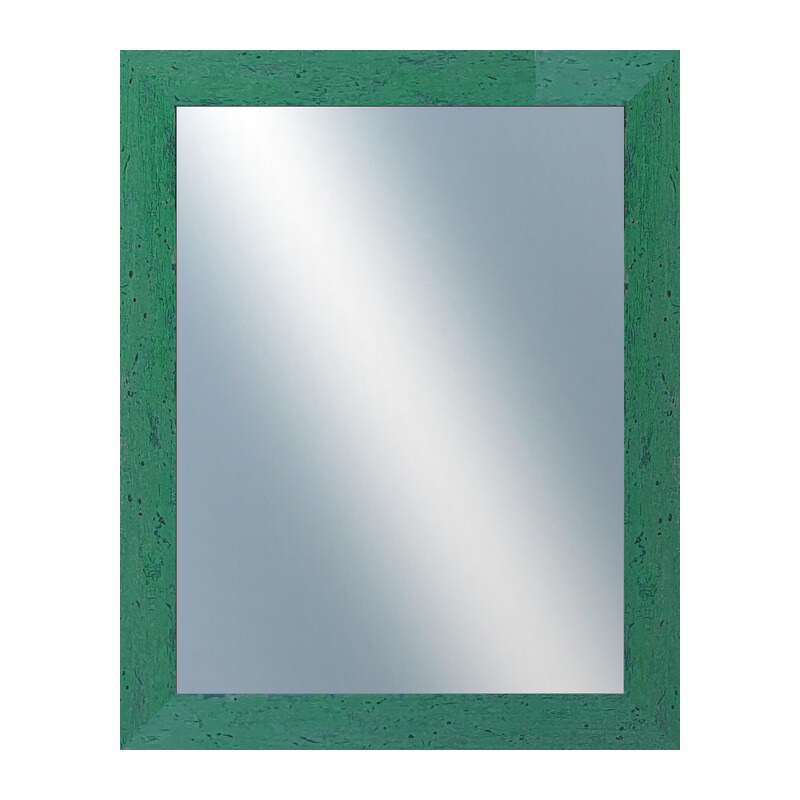 DANTIK - Zarámované zrcadlo - rozměr s rámem cca 40x50 cm z lišty RETRO zelená (2535)