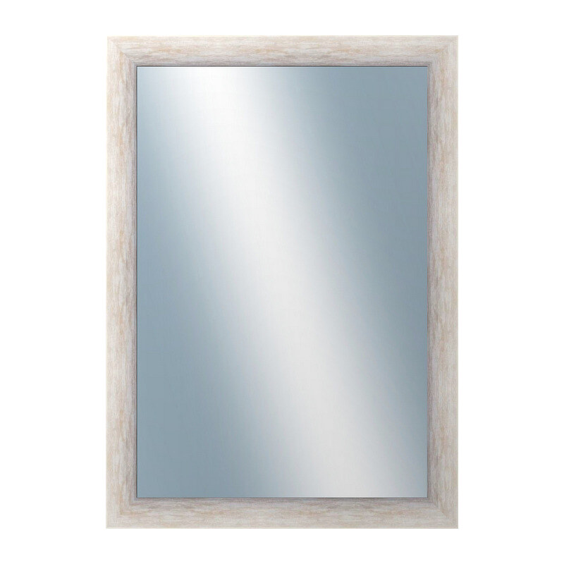 DANTIK - Zarámované zrcadlo - rozměr s rámem cca 50x70 cm z lišty PAINT bílá velká (2960)