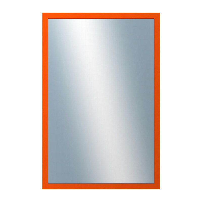 DANTIK - Zarámované zrcadlo - rozměr s rámem cca 40x60 cm z lišty PASTELKA oranžová rovná (2563)