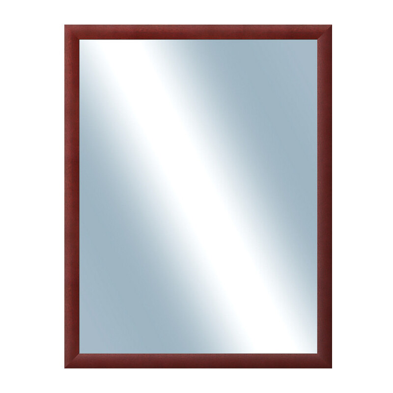 DANTIK - Zarámované zrcadlo - rozměr s rámem cca 70x90 cm z lišty LEDVINKA vínová (1445)