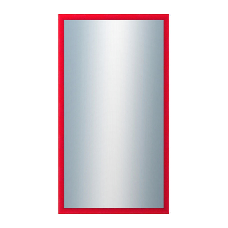 DANTIK - Zarámované zrcadlo - rozměr s rámem cca 50x90 cm z lišty BOX červená mořená (1750)