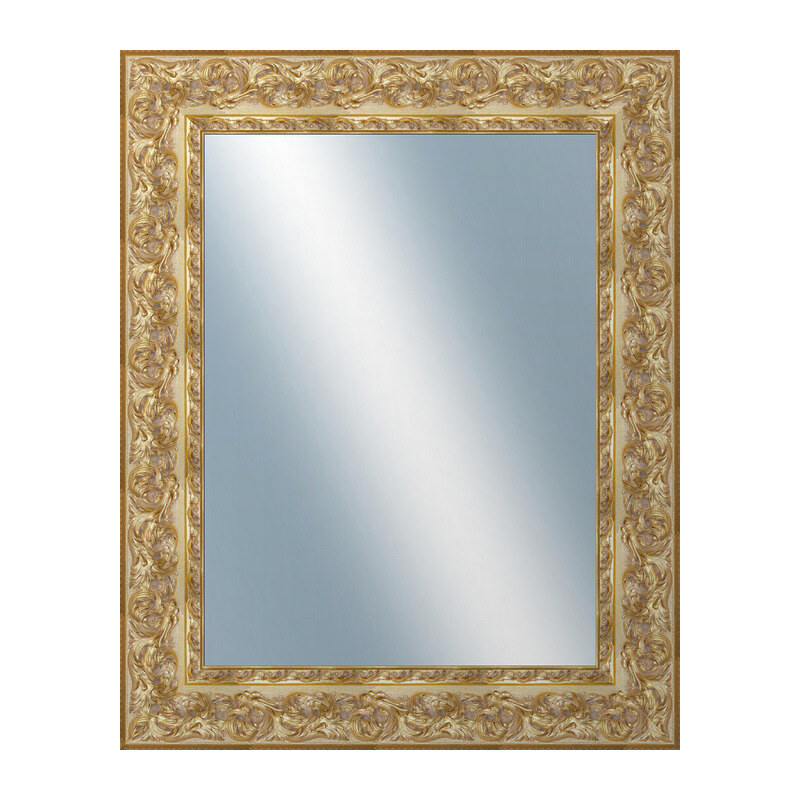 DANTIK - Zarámované zrcadlo - rozměr s rámem cca 80x100 cm z lišty KŘÍDLO zdobné zlaté (2890)