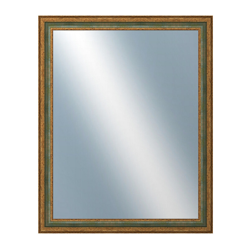 DANTIK - Zarámované zrcadlo - rozměr s rámem cca 80x100 cm z lišty HRAD zelená (3005)
