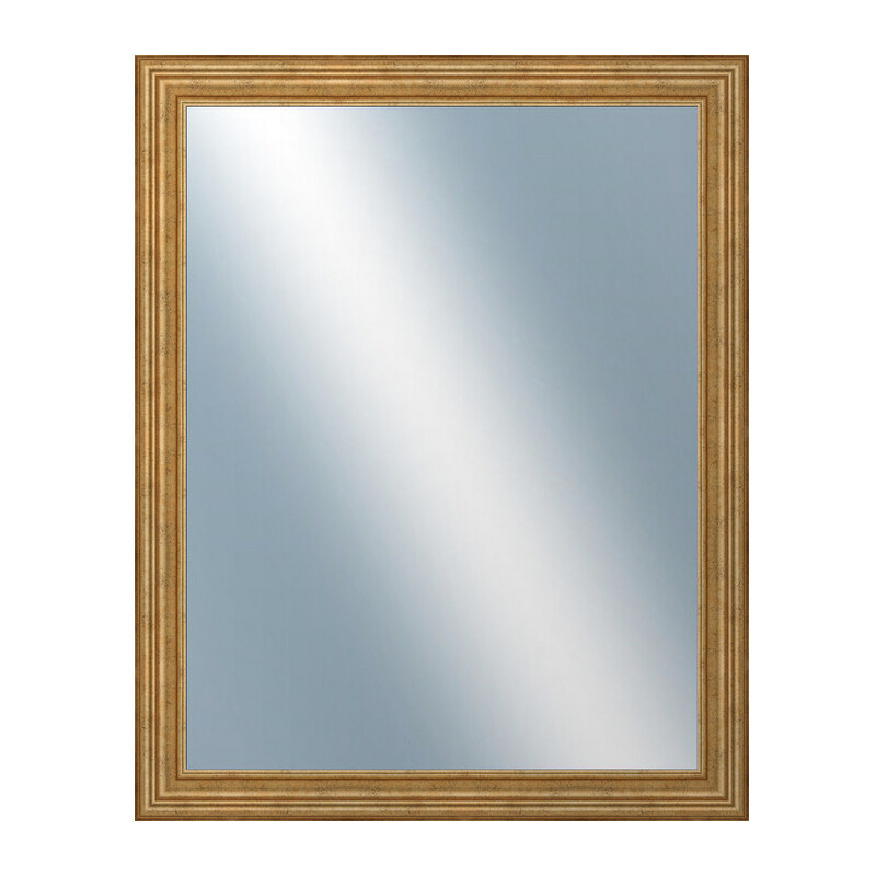 DANTIK - Zarámované zrcadlo - rozměr s rámem cca 80x100 cm z lišty HRAD zlatá patina (2822)