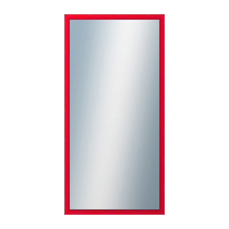 DANTIK - Zarámované zrcadlo - rozměr s rámem cca 50x100 cm z lišty BOX červená mořená (1750)