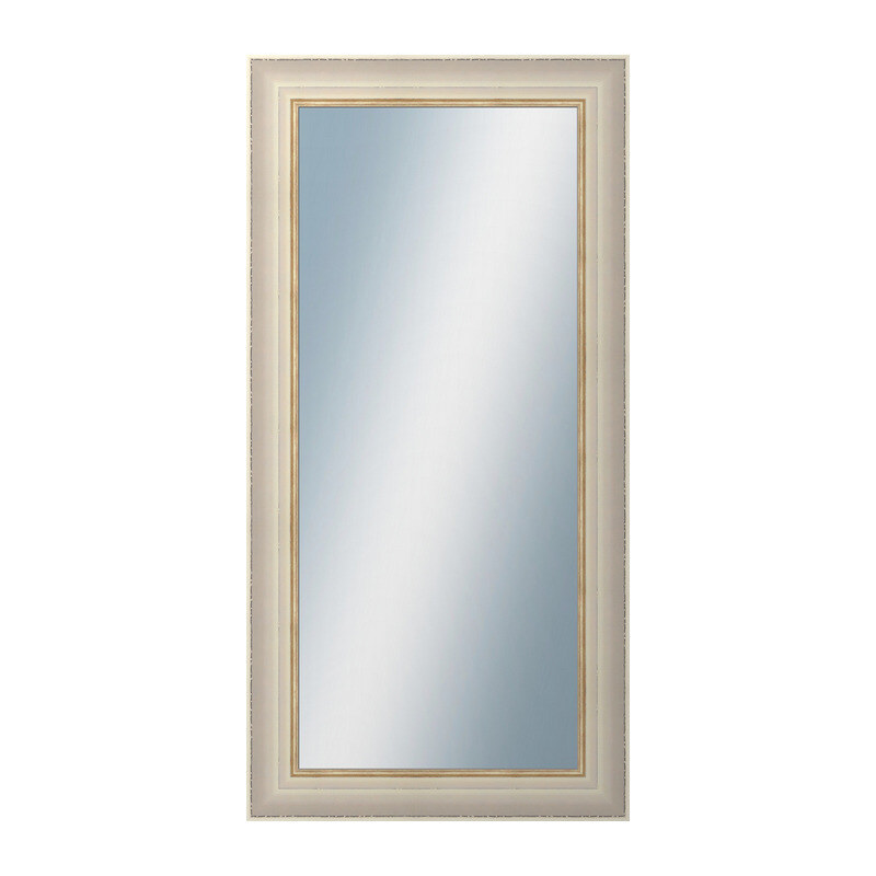 DANTIK - Zarámované zrcadlo - rozměr s rámem cca 60x120 cm z lišty GREECE bílá (2639)