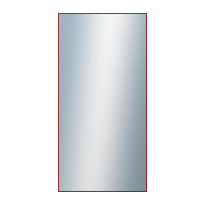 DANTIK - Zarámované zrcadlo - rozměr s rámem cca 60x120 cm z lišty Hliník červená | P01-098 (7001098)