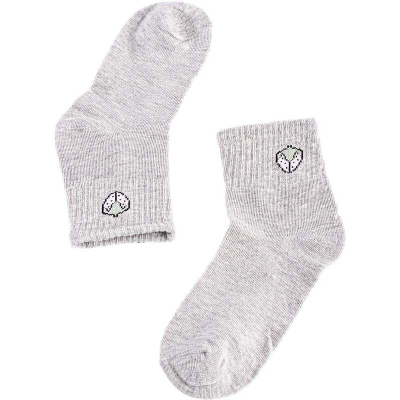 Children's socks Shelvt gray strawberry