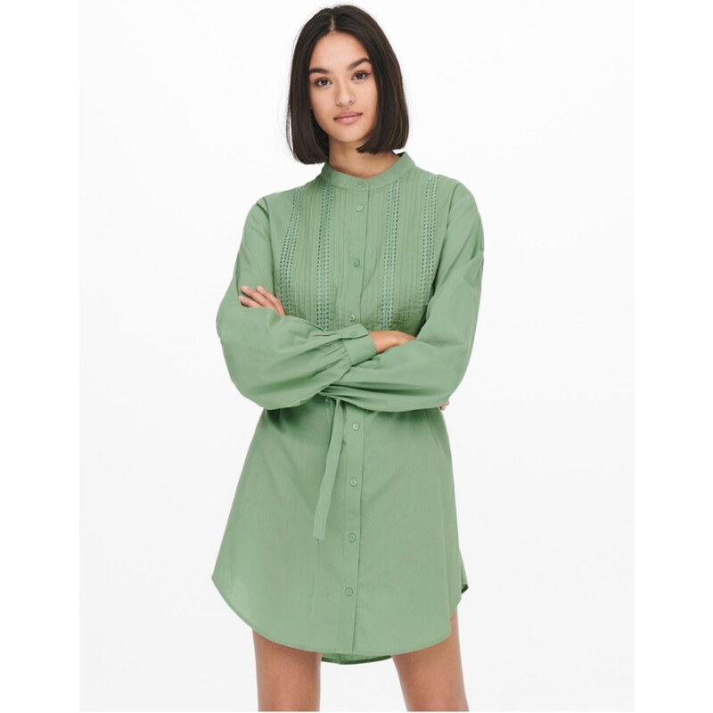 Zelené košilové šaty JDY Theodor - Dámské