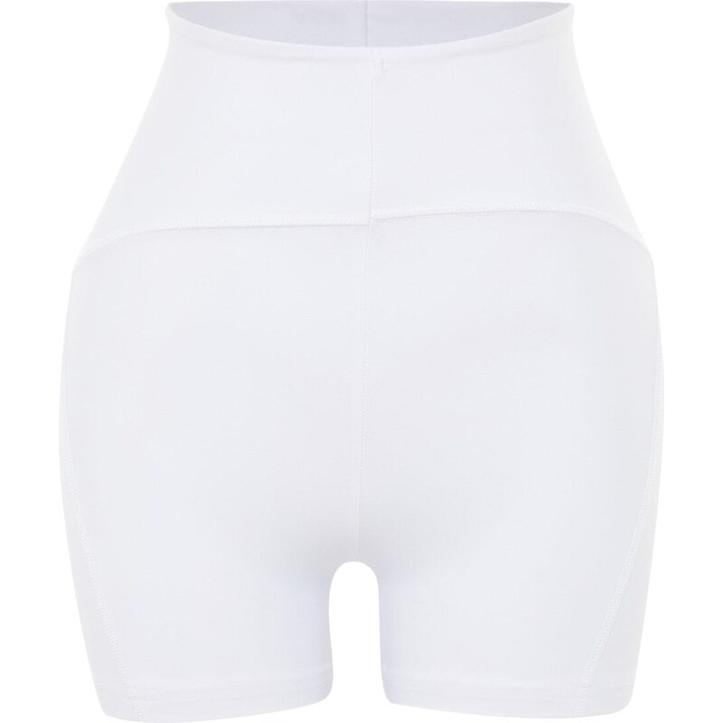 Trendyol White Recovery Knitted Sports Shorts Leggings