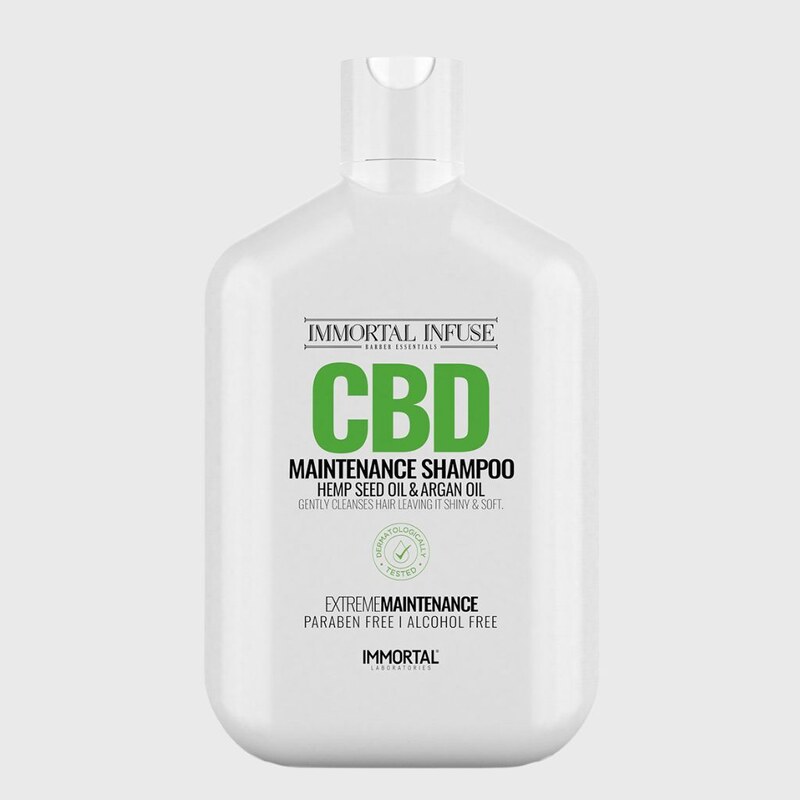 Immortal Infuse CBD Maintenance Shampoo posilující šampon s konopným a arganovým olejem 500 ml