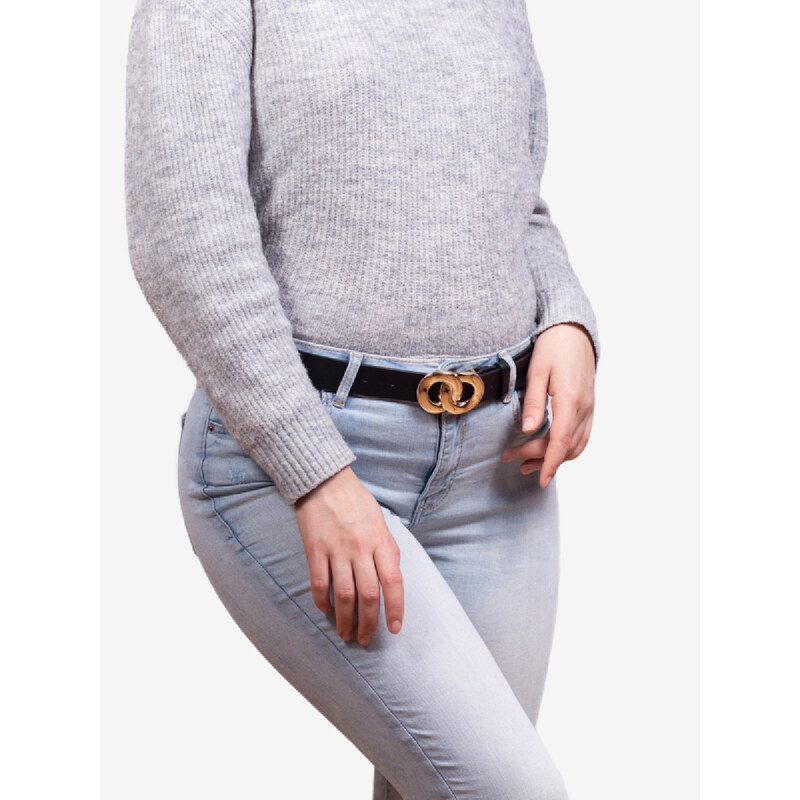 Classic women's belt Shelvt black