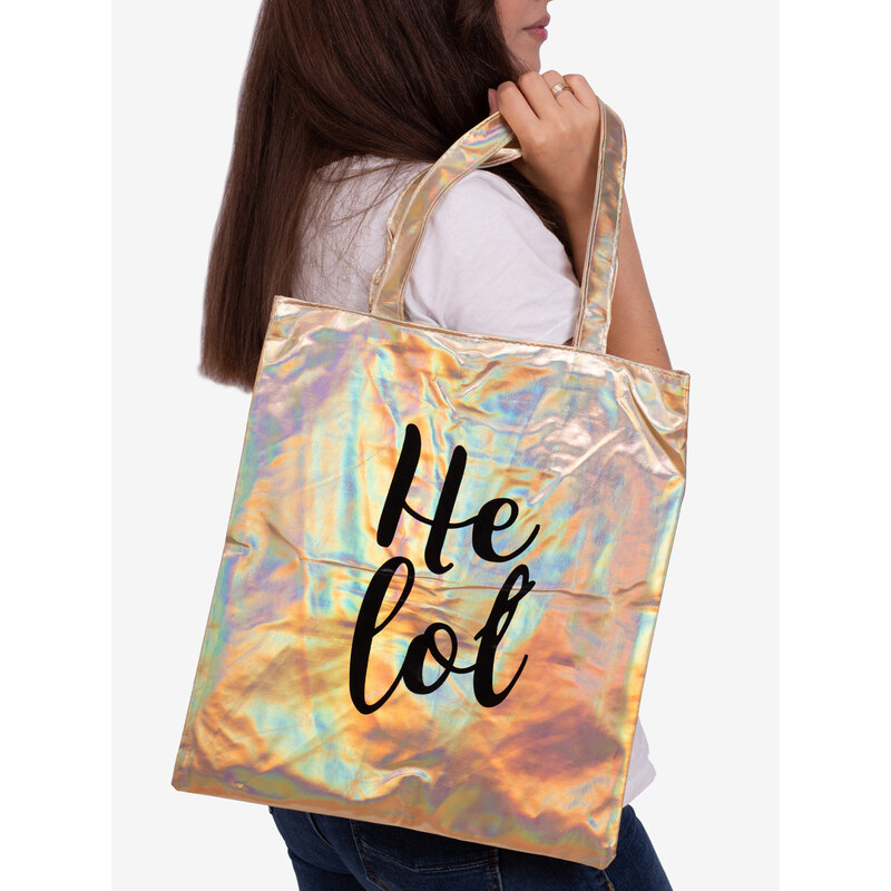 Fashionable Fabric Bag Shelvt Gold