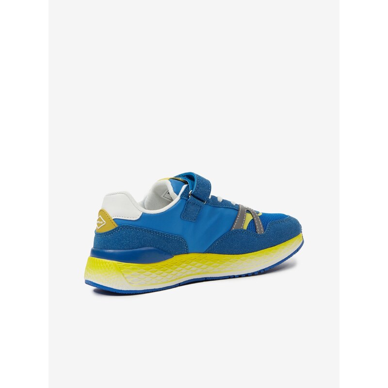 Žluto-modré dětské tenisky s detaily v semišové úpravě Replay - Holky