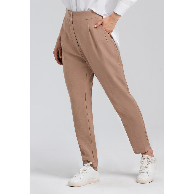 Look Made With Love Woman's Trousers 245 Nature