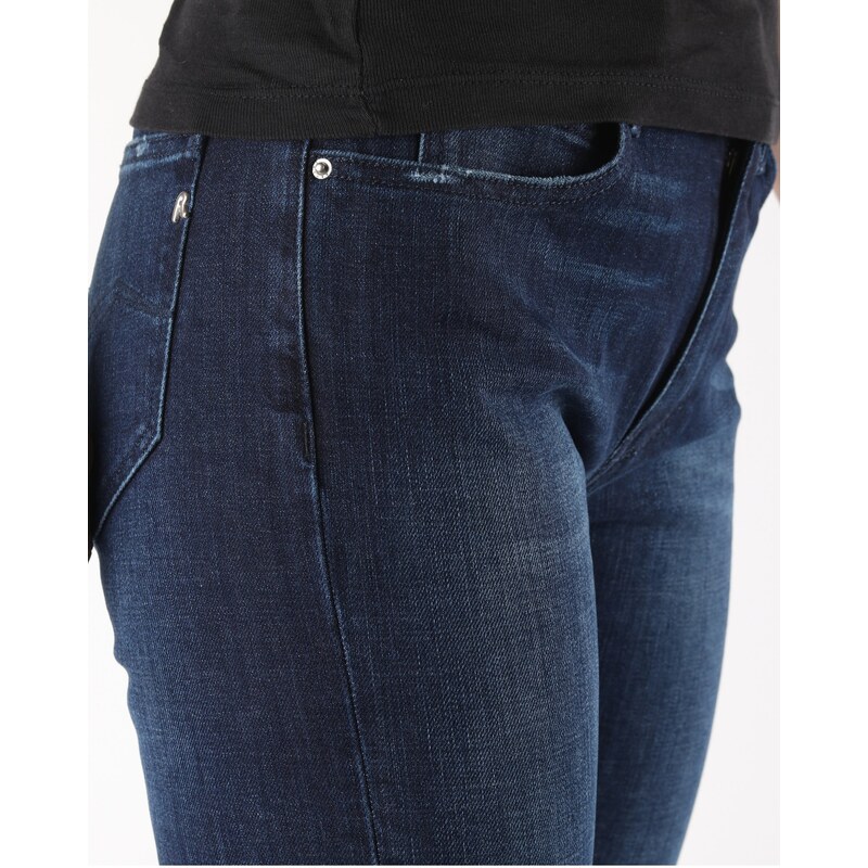 Modré dámské straight fit džíny Replay Pantalone - Dámské