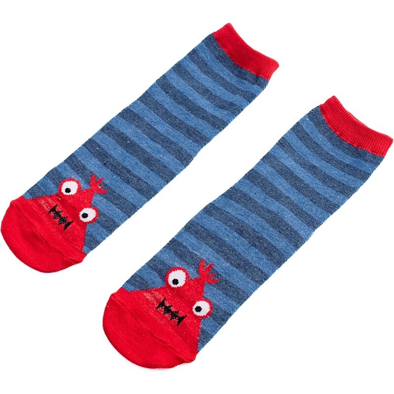 Shelvt children's socks with monster stripes