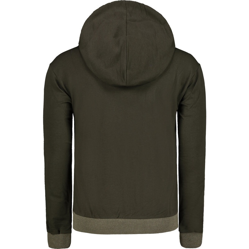 Trendyol Khaki Regular Fit Hooded Pocket Detail Cotton Sweatshirt