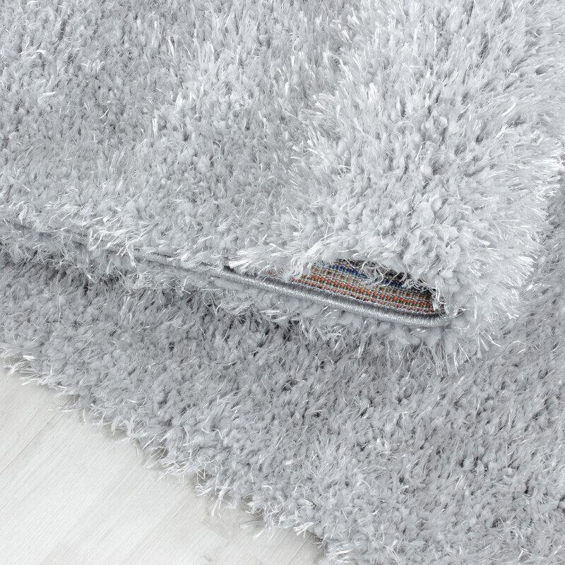 Ayyildiz koberce Kusový koberec Brilliant Shaggy 4200 Silver kruh - 120x120 (průměr) kruh cm