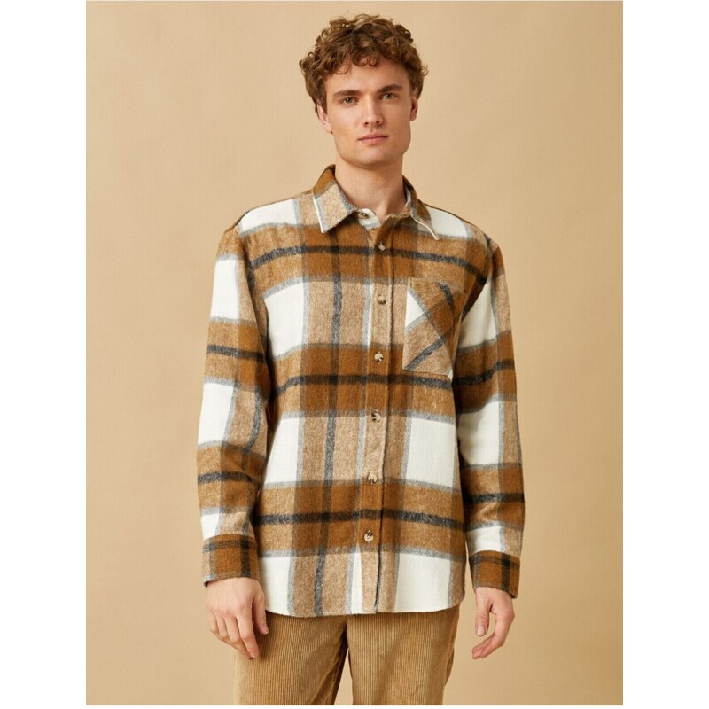 Koton Plaid Lumberjack Shirt Jacket