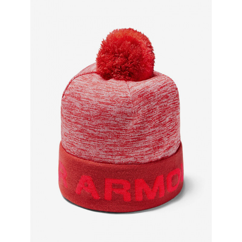 Under Armour Čepice Boy\'S Gametime Pom Beanie-Red - Kluci