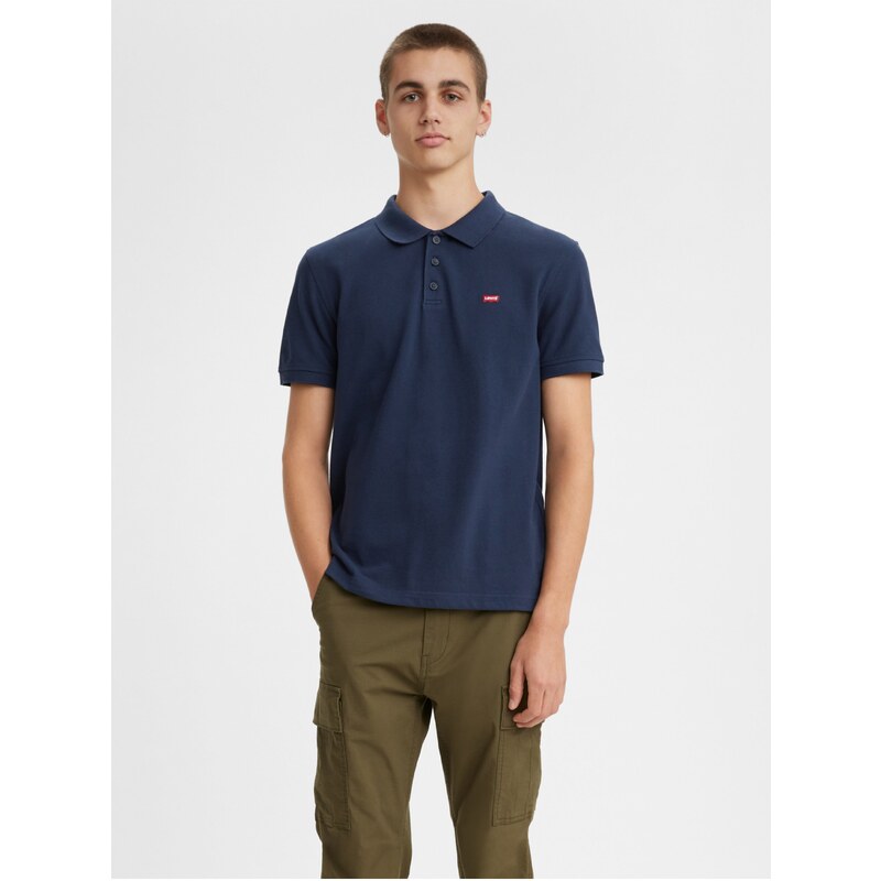 Levi's Tmavě modré pánské polo tričko Levi's - Pánské