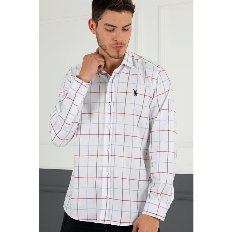 dewberry G716 DERBERRY MEN'S SHIRT-SNOW WHITE