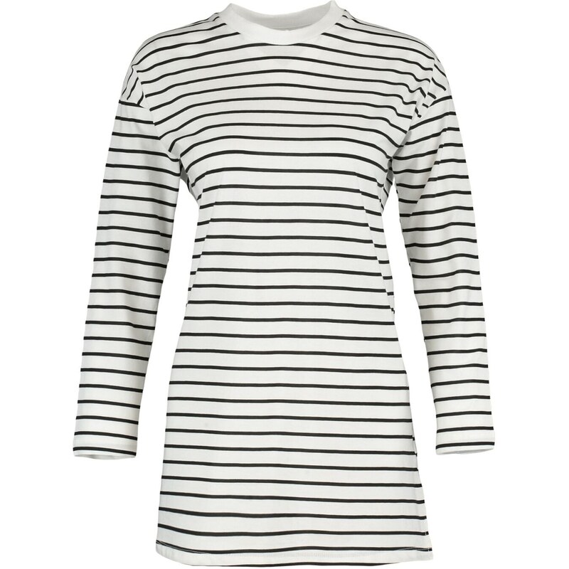 Trendyol Black Striped Knitted Tunic