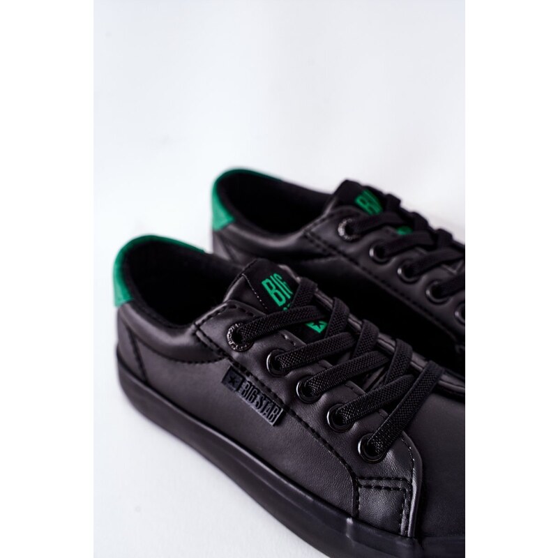 BIG STAR SHOES Children's Leather Sneakers BIG STAR DD374147 Black