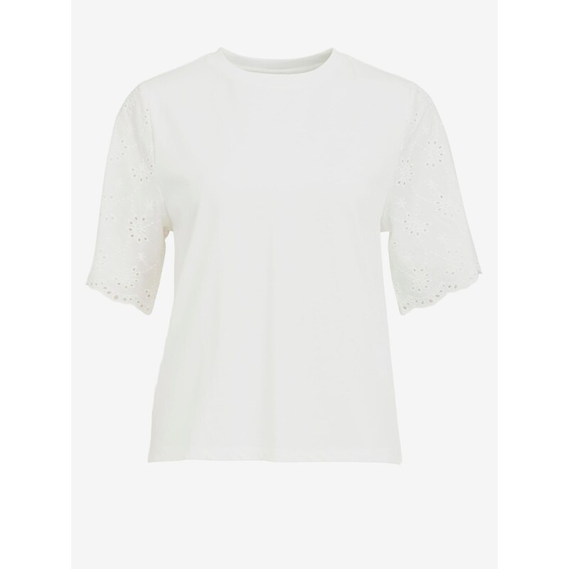 Bílé tričko VILA Silinia - Dámské