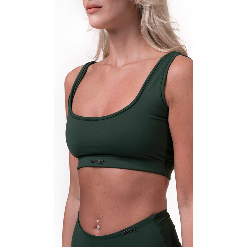 Nebbia Miami sporty bikini - vrchní díl 554 dark green S