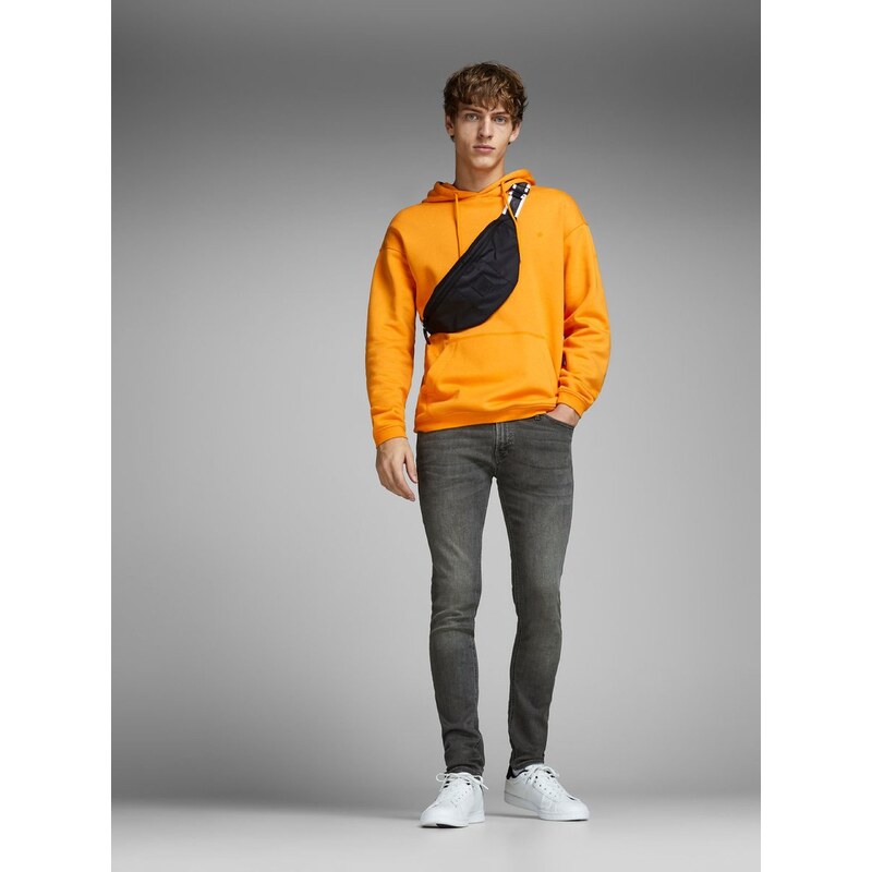 Šedé pánské skinny džíny Jack & Jones Liam - Pánské