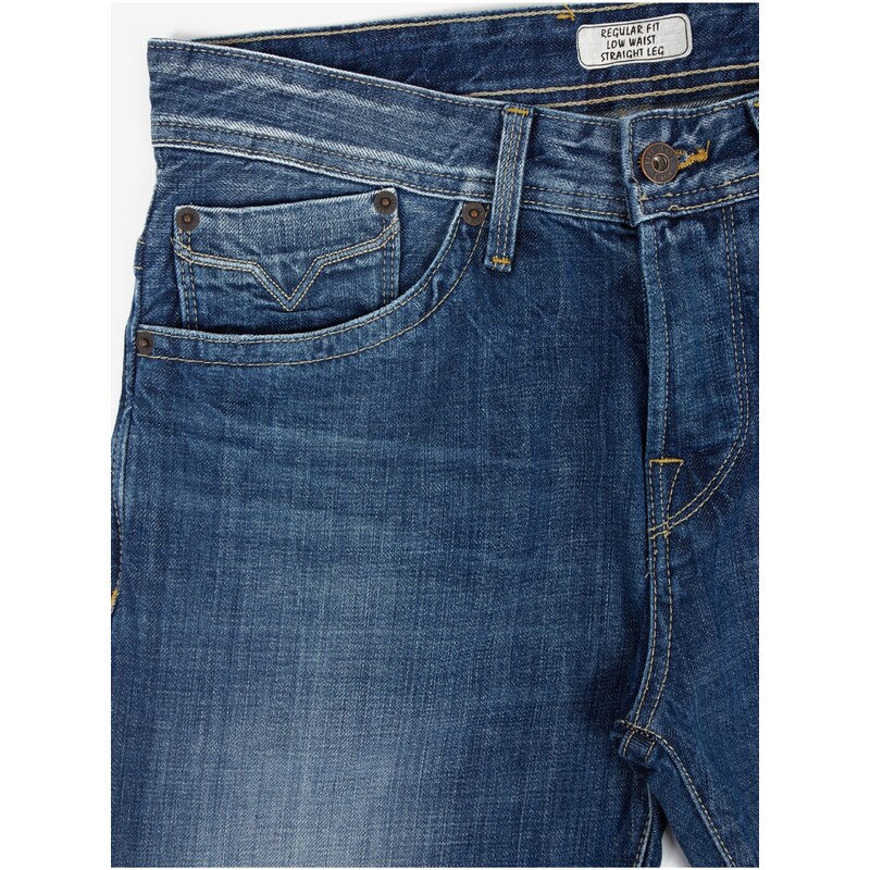 Modré pánské straight fit džíny Pepe Jeans Talbot - Pánské