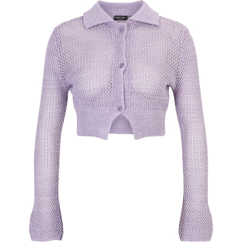 Nasty Gal Kardigan světle fialová