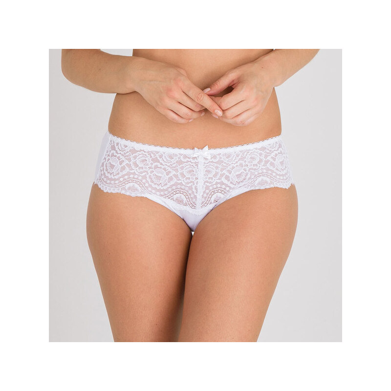 PLAYTEX FLOWER ELEGANCE MIDI - Women's lace panties (boxers) - white