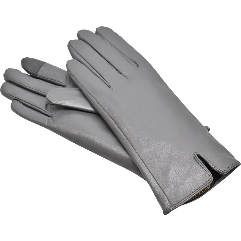 Semiline Woman's Women Leather Antibacterial Gloves P8201