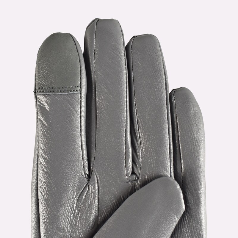 Semiline Woman's Women Leather Antibacterial Gloves P8201