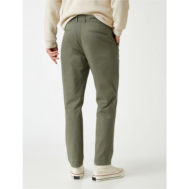 Koton Skinny Gabardine Chino Trousers Cotton