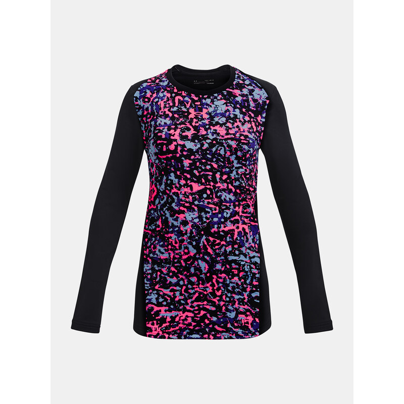 Under Armour Tričko ColdGear Novelty LS Crew-BLK - Holky