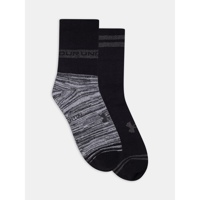 Under Armour Ponožky UA Essential Hi Lo 2Pk-BLK - unisex 115626413