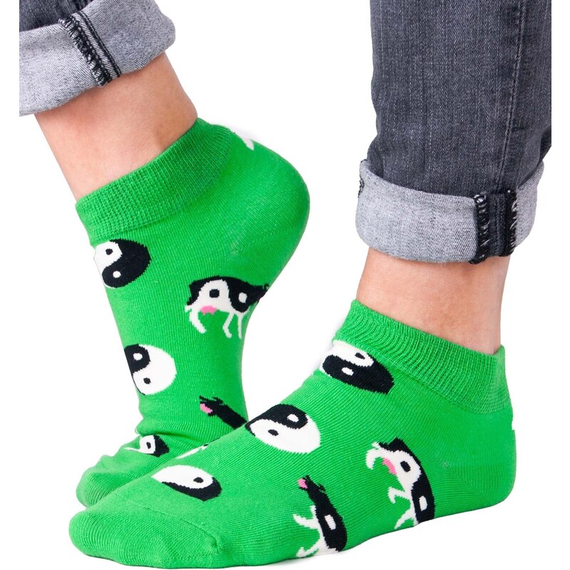 Yoclub Unisex's Ankle Funny Cotton Socks Patterns Colours SKS-0086U-A700