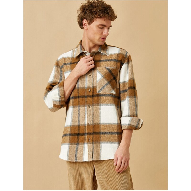 Koton Plaid Lumberjack Shirt Jacket