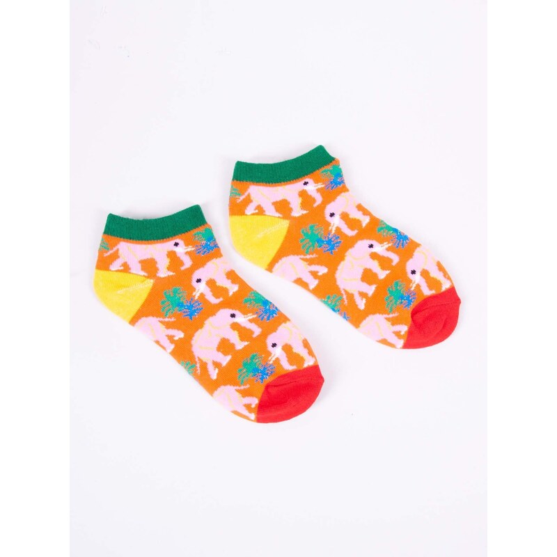 Yoclub Unisex's Ankle Funny Cotton Socks Patterns Colours SKS-0086U-A300