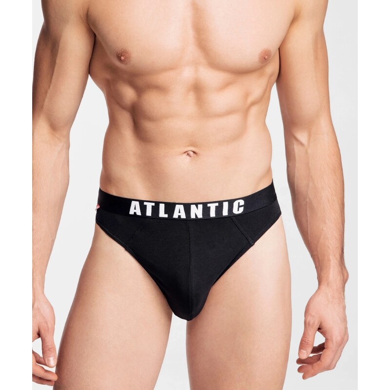 Pánské sportovní slipy ATLANTIC 3Pack - černé