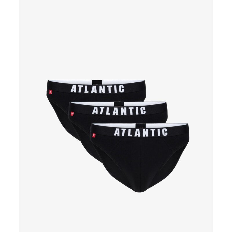 Pánské sportovní slipy ATLANTIC 3Pack - černé