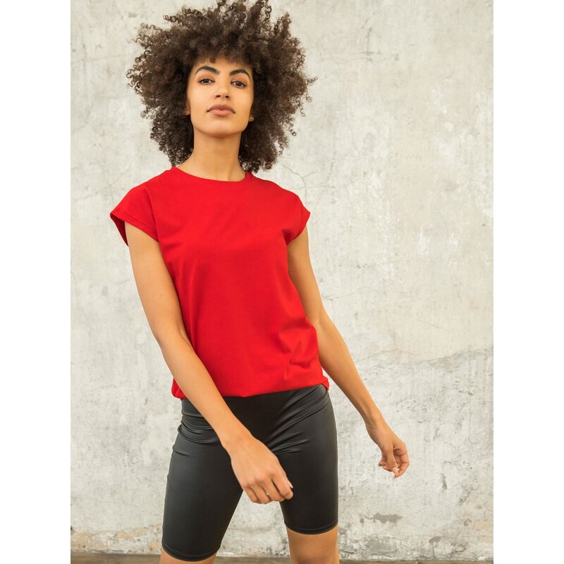 Fashionhunters FOR FITNESS dámské tričko červené barvy