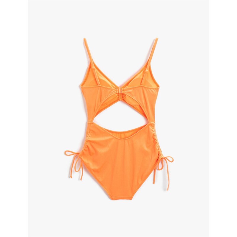 Koton Window Detailed V-Neck Swimwear